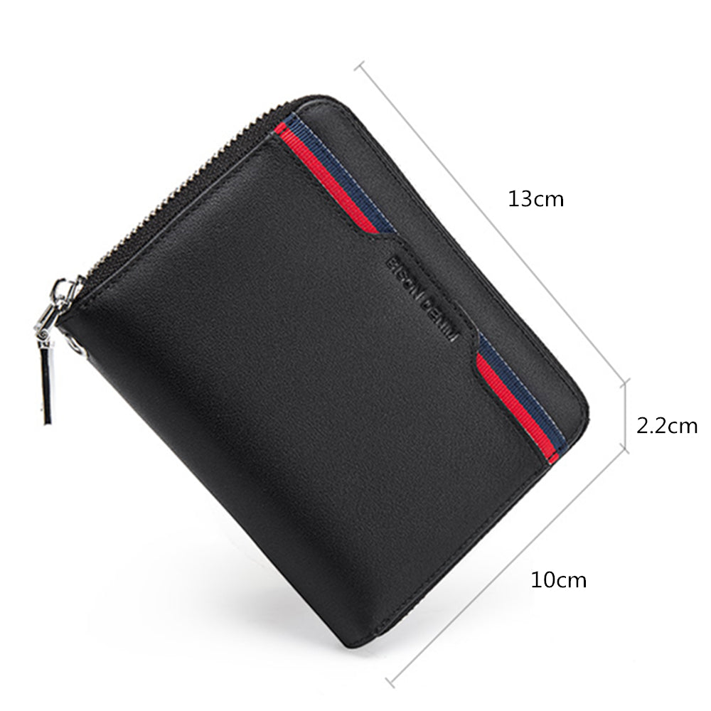 Men's Leather Compact Cards Wallet - skyjackerz