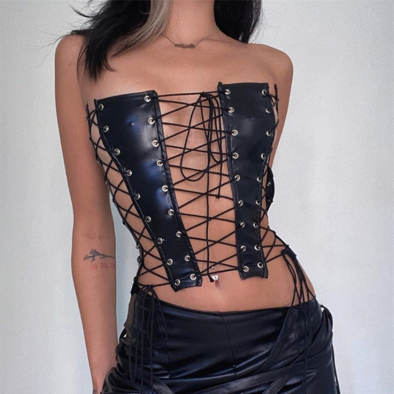 Handcrafted Leather Corset for Women - skyjackerz