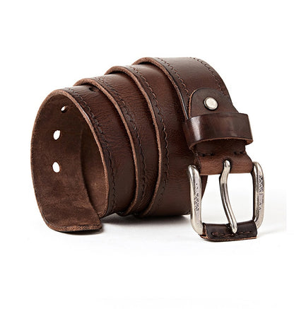 Black / 100 Men's Stylish Pin Buckle Leather Belt - skyjackerz
