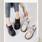 Women's Round-Toe Leather Shoes - skyjackerz