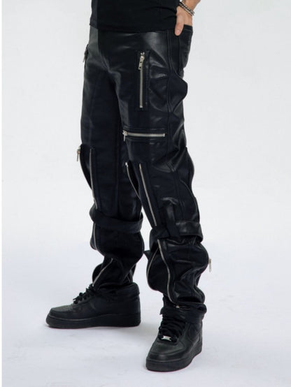 Men's Luxury Designer Leather Pants - skyjackerz