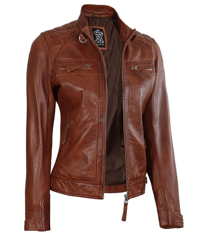 X Small Chic Quilted Racer Jacket - skyjackerz