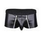 Men's Front Zipper Leather Boxers - skyjackerz