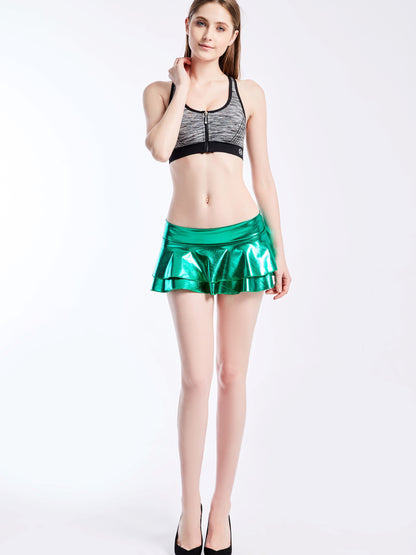 Women's Sexy Low Waist Luminous Miniskirt - skyjackerz