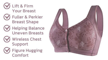 Cotton Front Closure Bra - skyjackerz