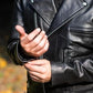 Biker Black Vintage Leather Jacket For Men