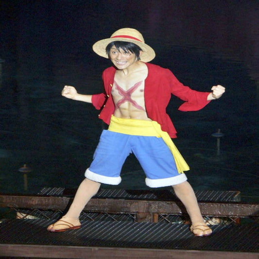 Luffy Cosplay Costume with Straw Hat - skyjackerz