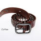 Coffee / 105 cm Novelty Personality Bullet Leather Belt For Men - skyjackerz