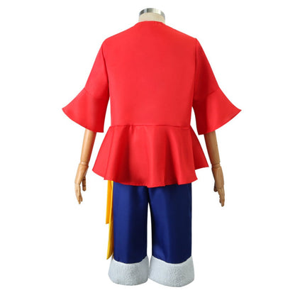 Luffy Cosplay Costume with Straw Hat - skyjackerz