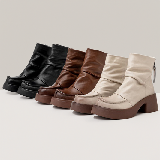 Women's Back Zipper High-Heel Boots - skyjackerz