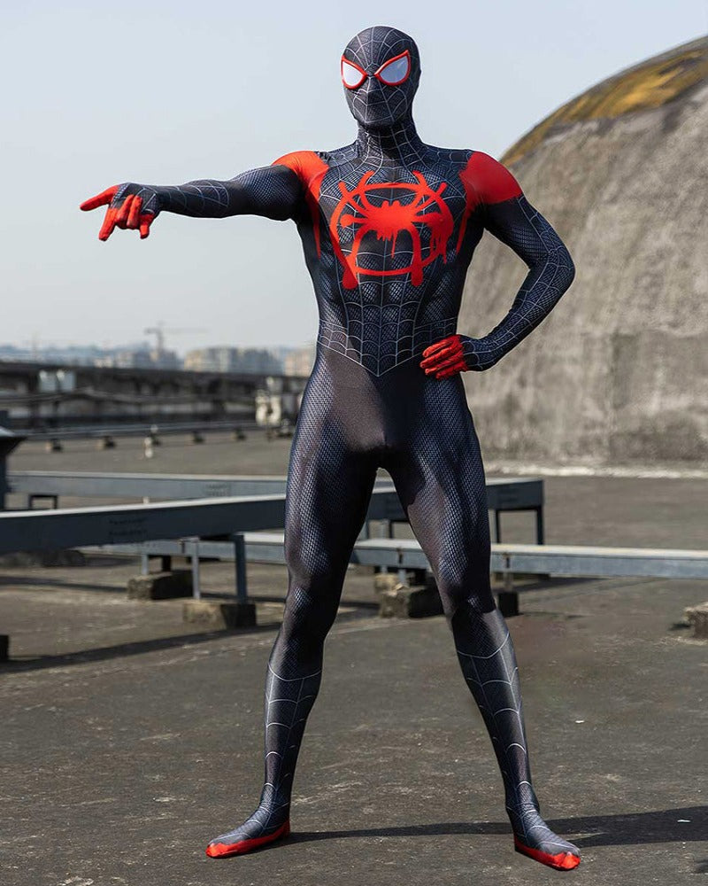 Miles Morales Spiderman Cosplay Costume - skyjackerz