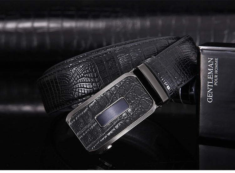 Men's Designer Automatic Leather Belt - skyjackerz