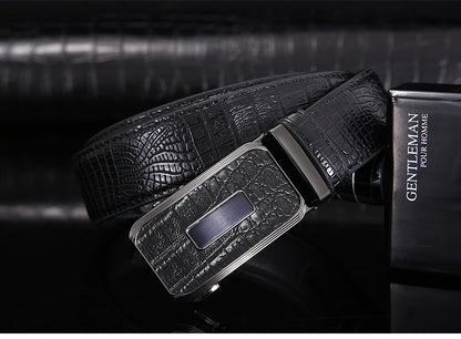 1 / 105 cm Men's Designer Automatic Genuine Leather Belt - skyjackerz