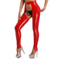 Red-B / S Women's Cutout Leather Pants - skyjackerz