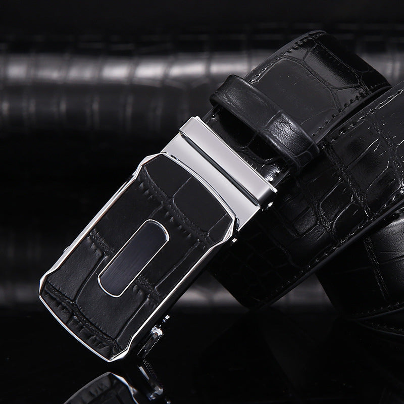 Men's Designer Automatic Leather Belt - skyjackerz