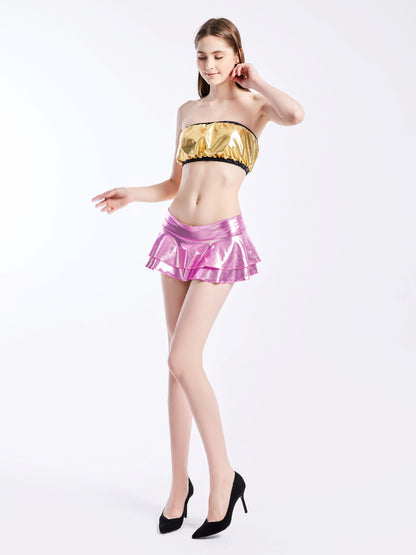 Women's Sexy Low Waist Luminous Miniskirt - skyjackerz