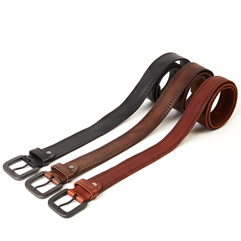 Vintage Leather Waistband Belt for Men - skyjackerz