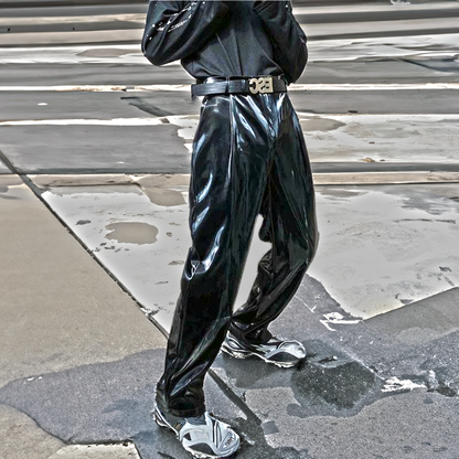 Men's Casual Streetwear Leather Pants - skyjackerz