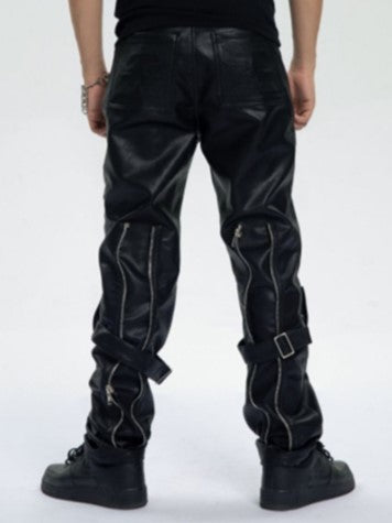 Men's Luxury Designer Leather Pants - skyjackerz