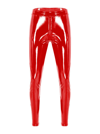 Men's Leather Zipper Pants - skyjackerz