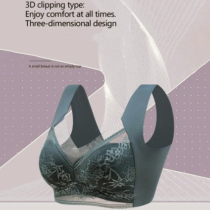 3 Pcs Women's Seamless Lace Push-Up Bra Set - skyjackerz
