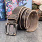 Coffee-B / 95 cm Retro Style Men's Leather Belt - skyjackerz