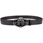 Men's Heavy Ghost Rider Leather Belt - skyjackerz