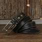 Designer Havey Brass Buckle Leather Belt For Men - skyjackerz