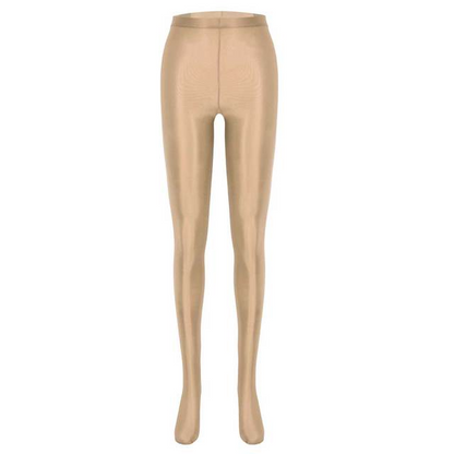 Coffee / M Shiny Leggings For Women - skyjackerz