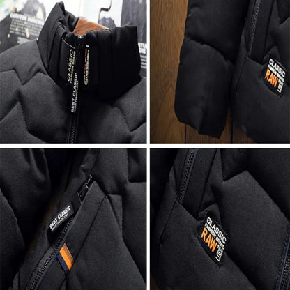 Men's Thick Cotton Winter Parka Jacket - skyjackerz