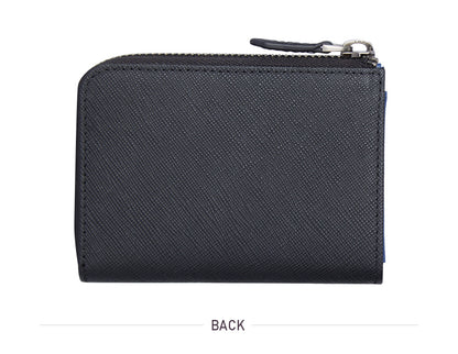 Blue Men's Chain Zipper RFID Blocking Wallet - skyjackerz