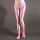Pink / M Women's Shiny Satin Sport Stockings - skyjackerz