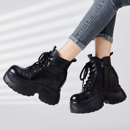 Women's Real Cow Leather Retro Boots - skyjackerz