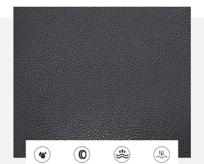 Black Men's Leather Large Water-Resistant Bag - skyjackerz