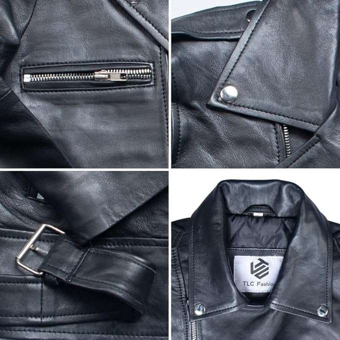 Biker Black Vintage Leather Jacket For Men