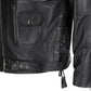 Biker Black Vintage Leather Jacket For Men