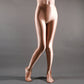 Brown / M Women's Shiny Satin Sport Stockings - skyjackerz