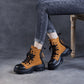 Women's Chunky Leather Boots - skyjackerz