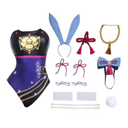 Kamisato Ayaka Bodysuit For Women - skyjackerz