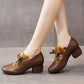 Brown / 5 Women's Slip-On High Heel Shoes - skyjackerz