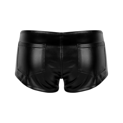 Women Black Low Waist Club Short - skyjackerz