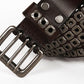 Cross Rivet Cowboy Leather Belt For Men - skyjackerz