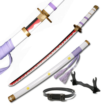 Enma White One Piece Zoro Wooden Sword Toys - skyjackerz