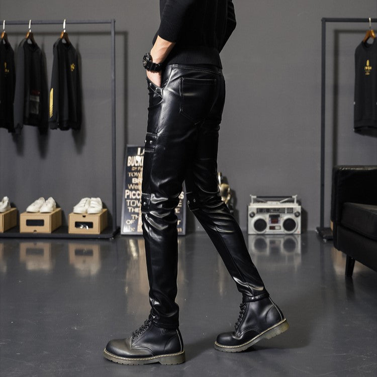 Men's Skinny Biker Club Wear Pants - skyjackerz