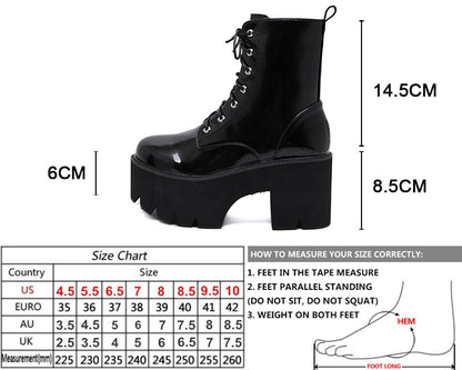 Women's Black Leather Ankle Boots - skyjackerz