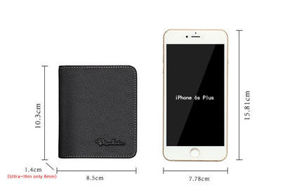 Men's Leather Business Mini Coin Wallet - skyjackerz