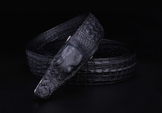 Men's Stylish Crocodile Leather Belt - skyjackerz