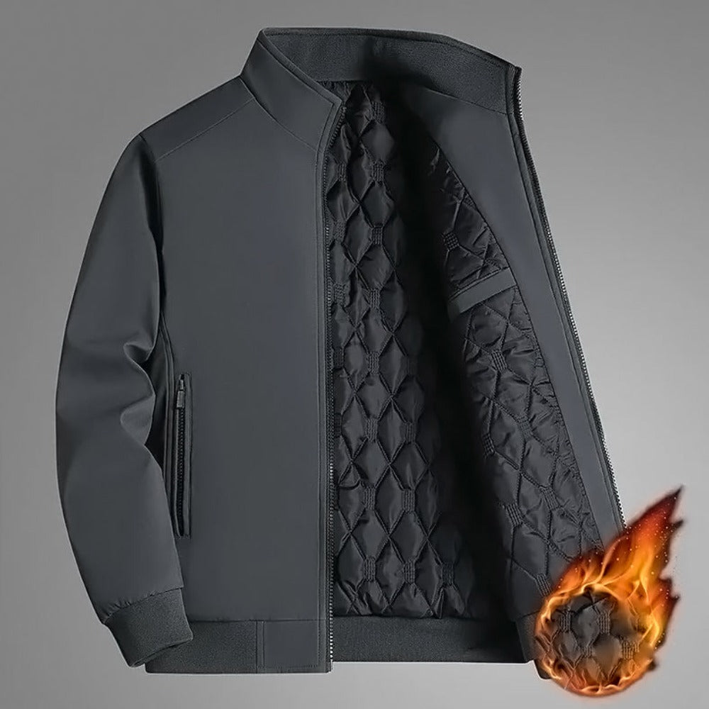 Grey / M Men's Classic Winter Bomber Jacket - skyjackerz