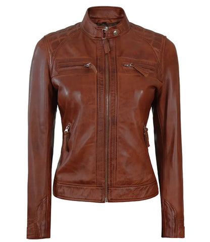 X Small Chic Quilted Racer Jacket - skyjackerz