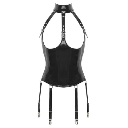 Black / S Backless Zip Vest for Women - skyjackerz